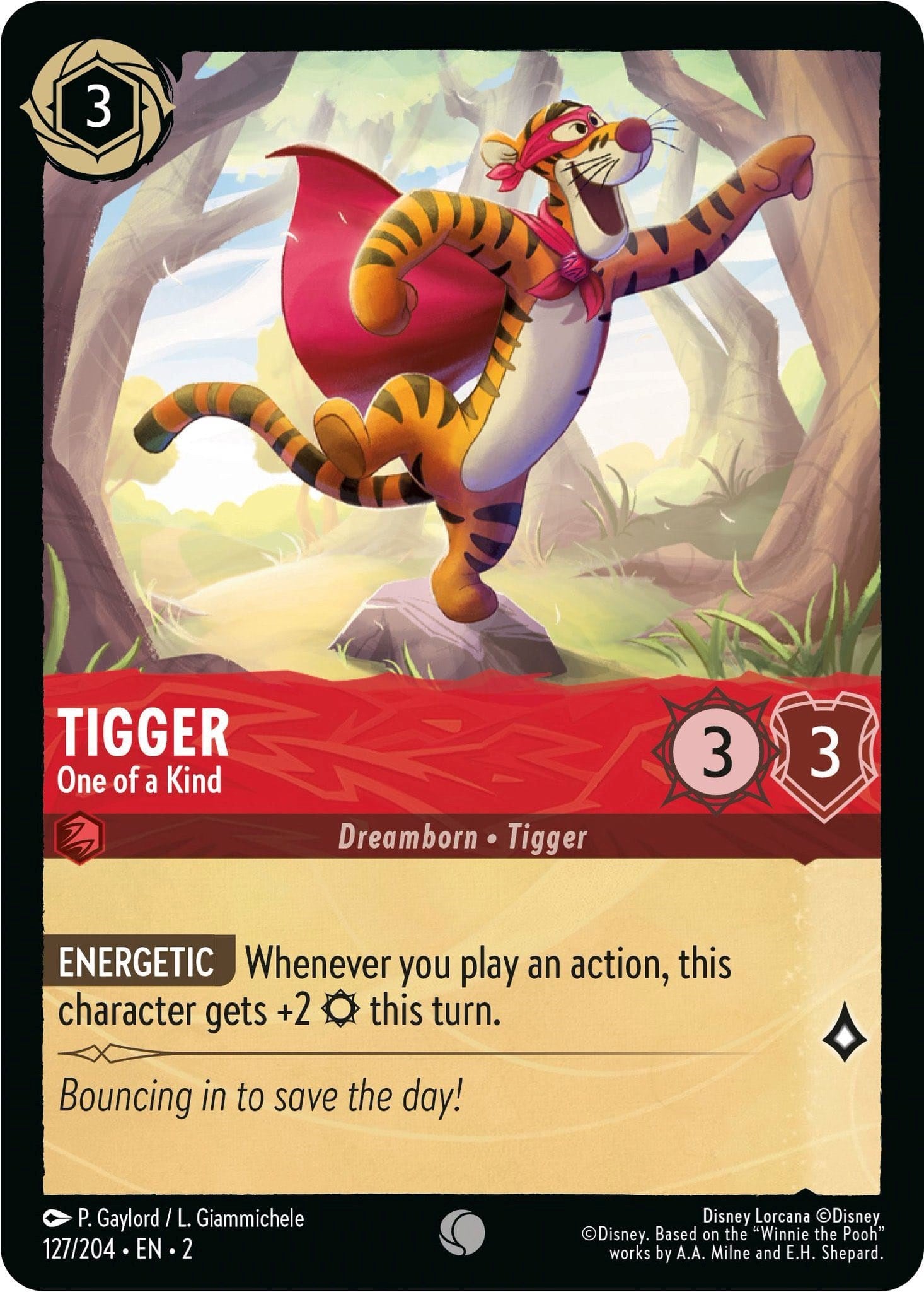 Tigger - One of a Kind (127/204) [Rise of the Floodborn] | Shuffle n Cut Hobbies & Games