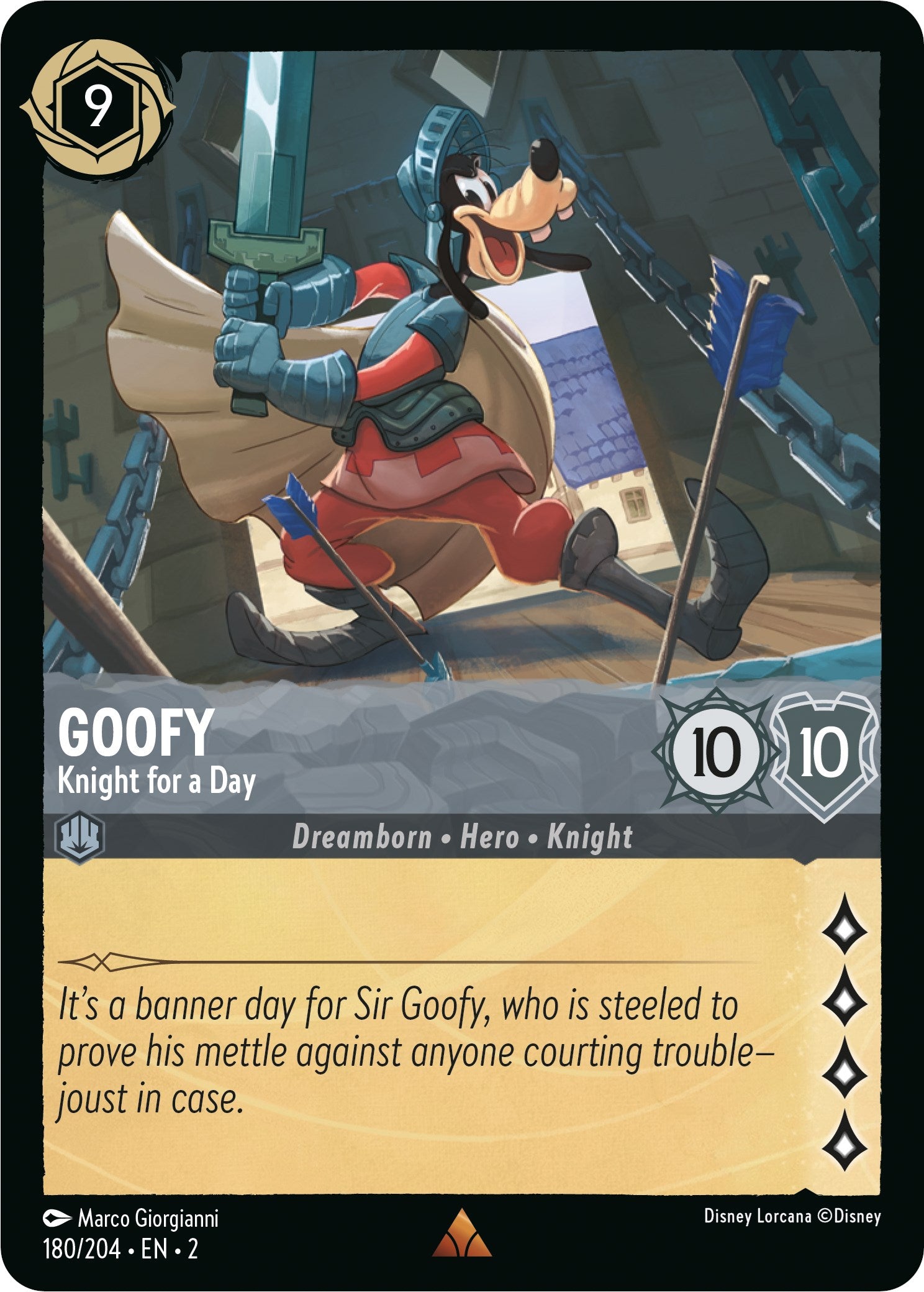 Goofy - Knight for a Day (180/204) [Rise of the Floodborn] | Shuffle n Cut Hobbies & Games