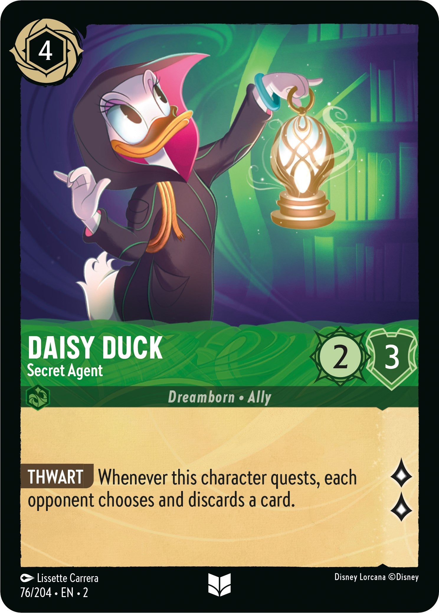 Daisy Duck - Secret Agent (76/204) [Rise of the Floodborn] | Shuffle n Cut Hobbies & Games