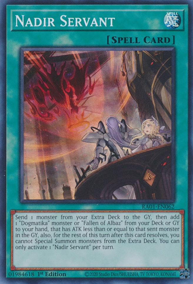 Nadir Servant [RA01-EN062] Super Rare | Shuffle n Cut Hobbies & Games