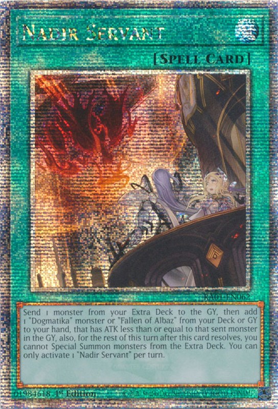 Nadir Servant [RA01-EN062] Quarter Century Secret Rare | Shuffle n Cut Hobbies & Games