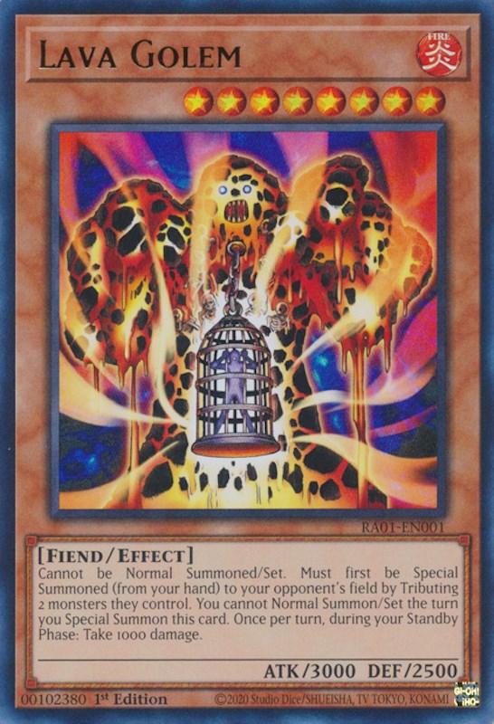 Lava Golem [RA01-EN001] Ultra Rare | Shuffle n Cut Hobbies & Games