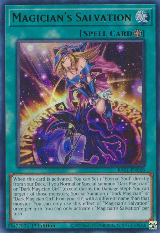 Magician's Salvation [RA01-EN068] Ultra Rare | Shuffle n Cut Hobbies & Games