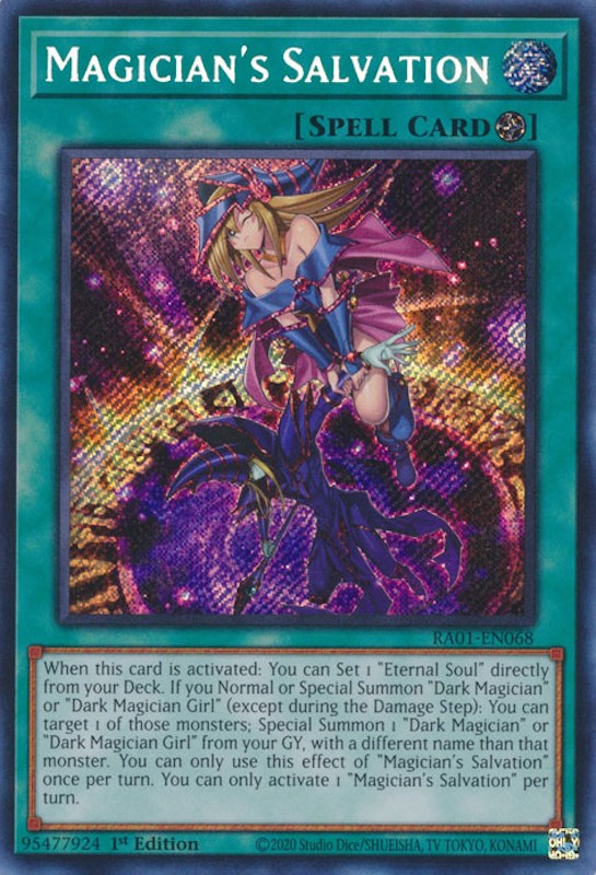 Magician's Salvation [RA01-EN068] Secret Rare | Shuffle n Cut Hobbies & Games
