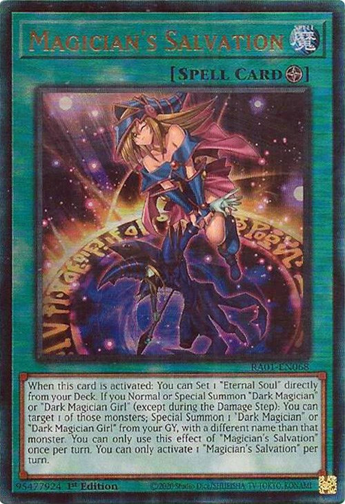 Magician's Salvation [RA01-EN068] Prismatic Ultimate Rare | Shuffle n Cut Hobbies & Games