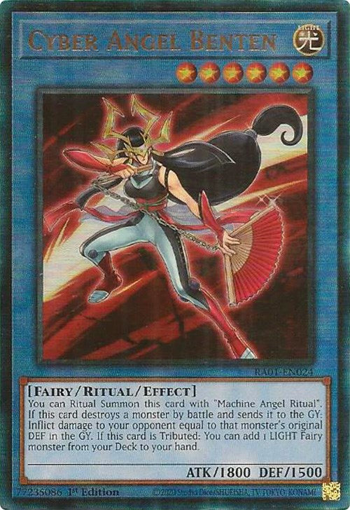 Cyber Angel Benten [RA01-EN024] Prismatic Ultimate Rare | Shuffle n Cut Hobbies & Games