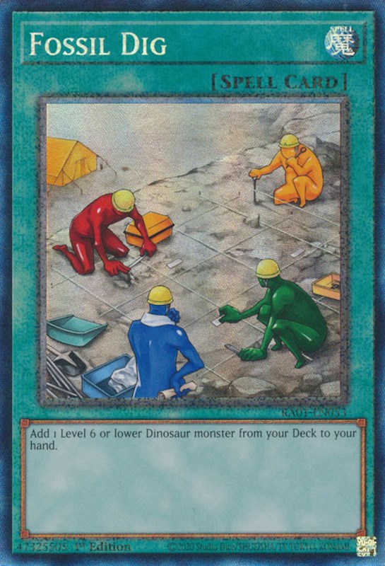 Fossil Dig [RA01-EN053] Prismatic Collector's Rare | Shuffle n Cut Hobbies & Games