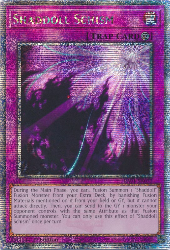 Shaddoll Schism [RA01-EN077] Quarter Century Secret Rare | Shuffle n Cut Hobbies & Games