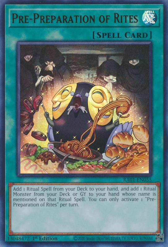 Pre-Preparation of Rites [RA01-EN055] Ultra Rare | Shuffle n Cut Hobbies & Games