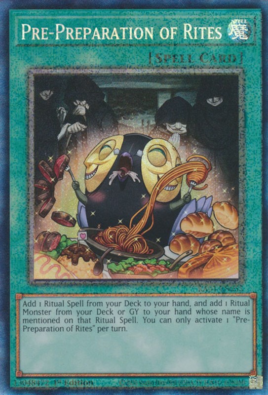 Pre-Preparation of Rites [RA01-EN055] Prismatic Collector's Rare | Shuffle n Cut Hobbies & Games