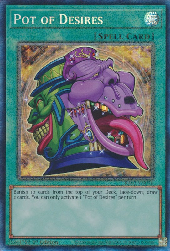 Pot of Desires [RA01-EN056] Prismatic Collector's Rare | Shuffle n Cut Hobbies & Games