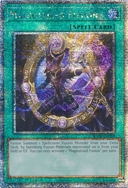 Magicalized Fusion [RA01-EN058] Quarter Century Secret Rare | Shuffle n Cut Hobbies & Games