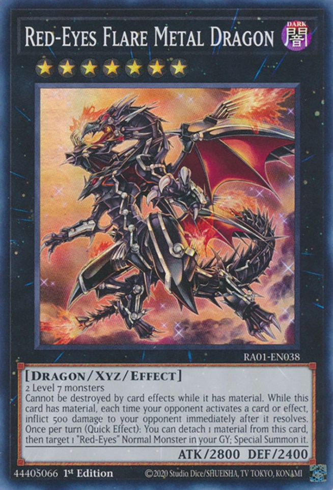 Red-Eyes Flare Metal Dragon [RA01-EN038] Super Rare | Shuffle n Cut Hobbies & Games