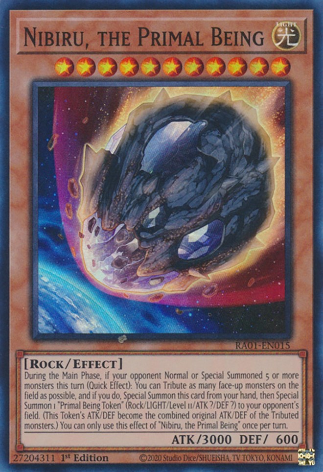 Nibiru, the Primal Being [RA01-EN015] Super Rare | Shuffle n Cut Hobbies & Games