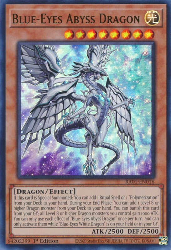 Blue-Eyes Abyss Dragon [RA01-EN016] Ultra Rare | Shuffle n Cut Hobbies & Games