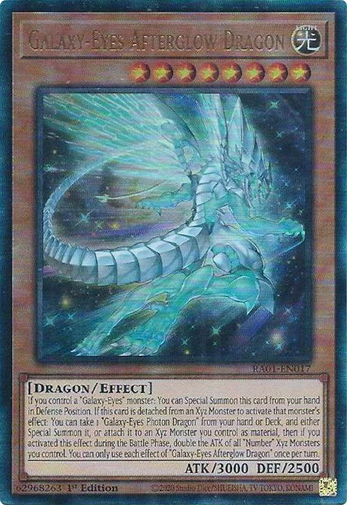 Galaxy-Eyes Afterglow Dragon [RA01-EN017] Prismatic Ultimate Rare | Shuffle n Cut Hobbies & Games