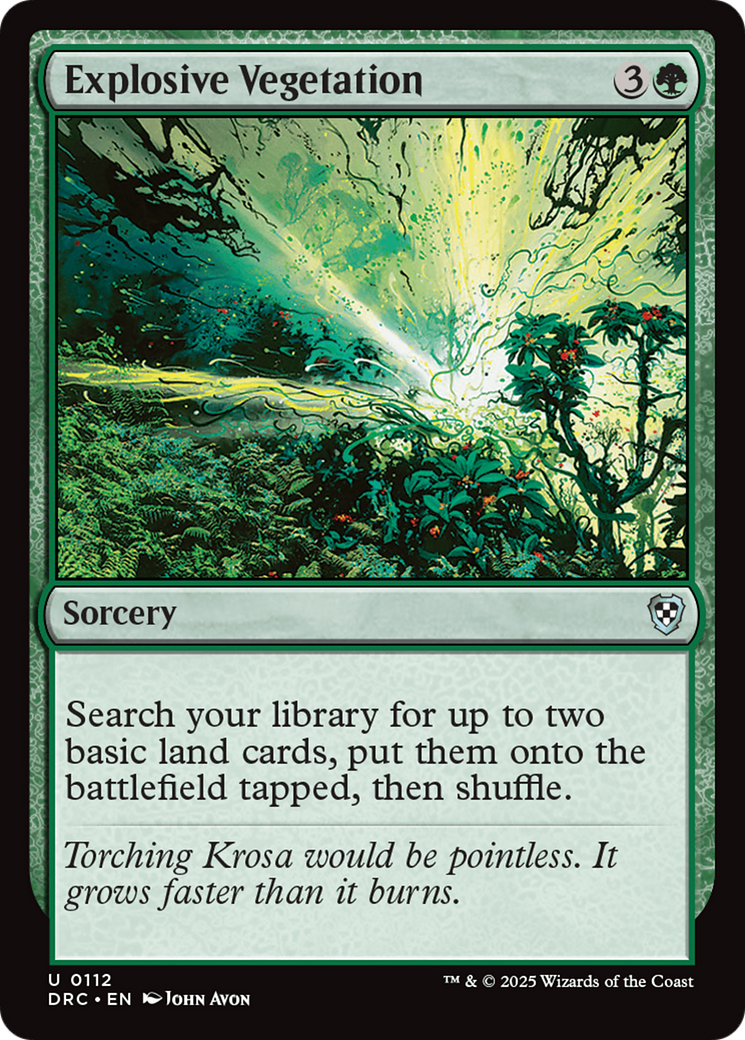 Explosive Vegetation [Aetherdrift Commander] | Shuffle n Cut Hobbies & Games