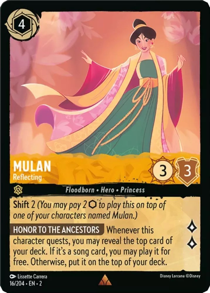 Mulan - Reflecting (16/204) [Rise of the Floodborn] | Shuffle n Cut Hobbies & Games