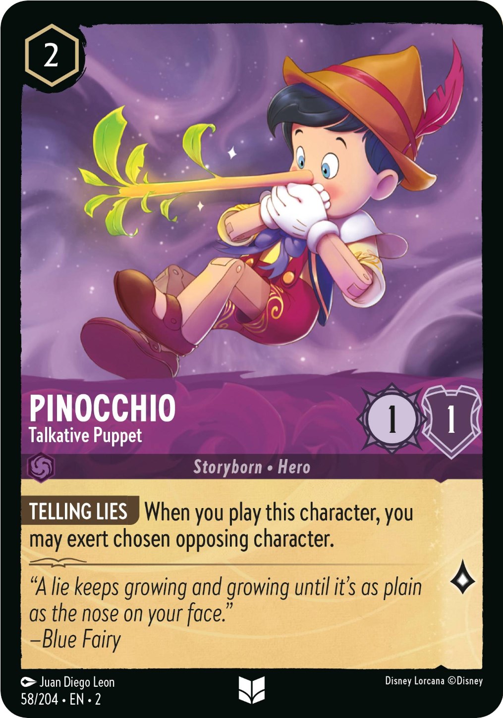 Pinocchio - Talkative Puppet (58/204) [Rise of the Floodborn] | Shuffle n Cut Hobbies & Games