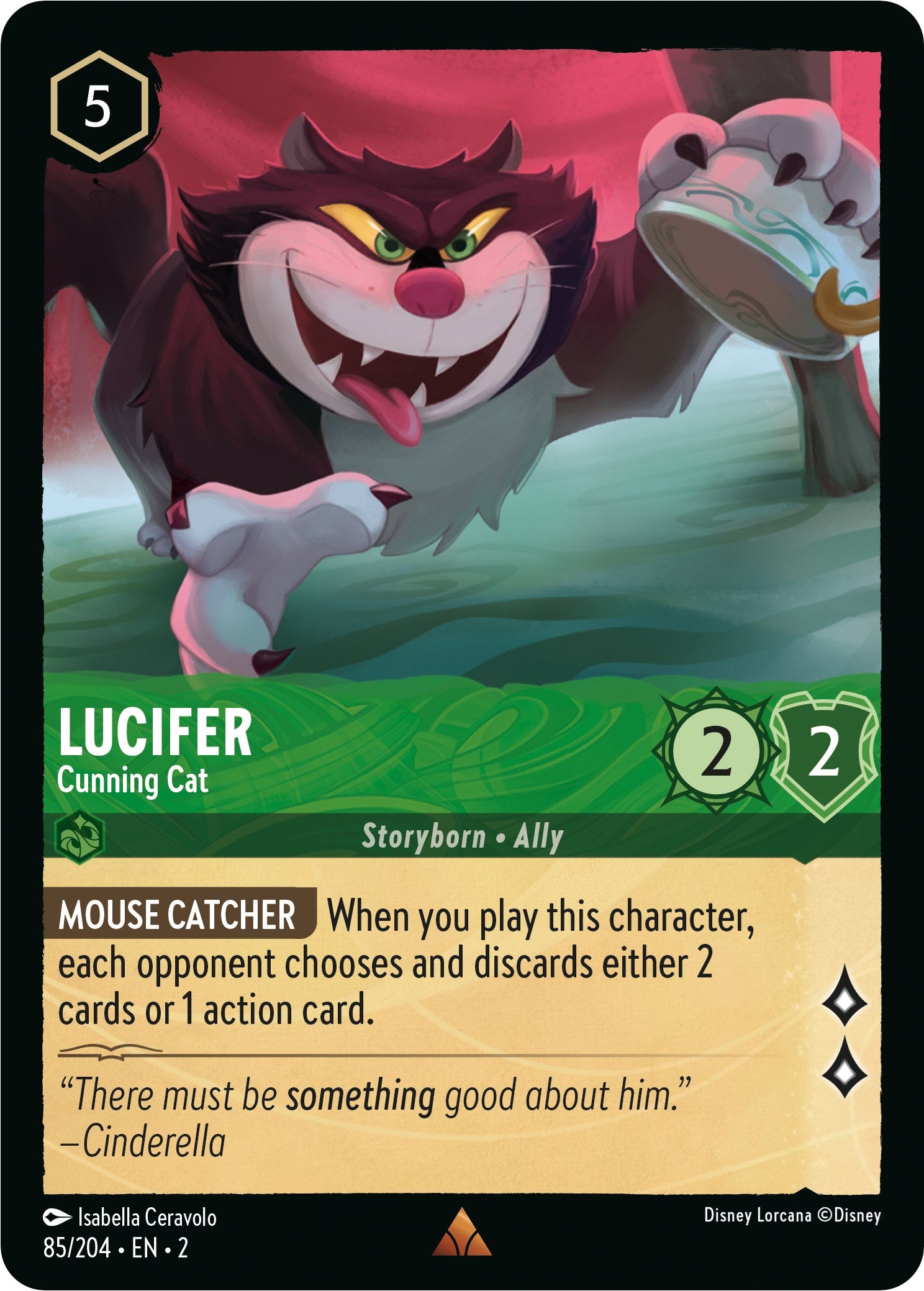 Lucifer - Cunning Cat (85/204) [Rise of the Floodborn] | Shuffle n Cut Hobbies & Games