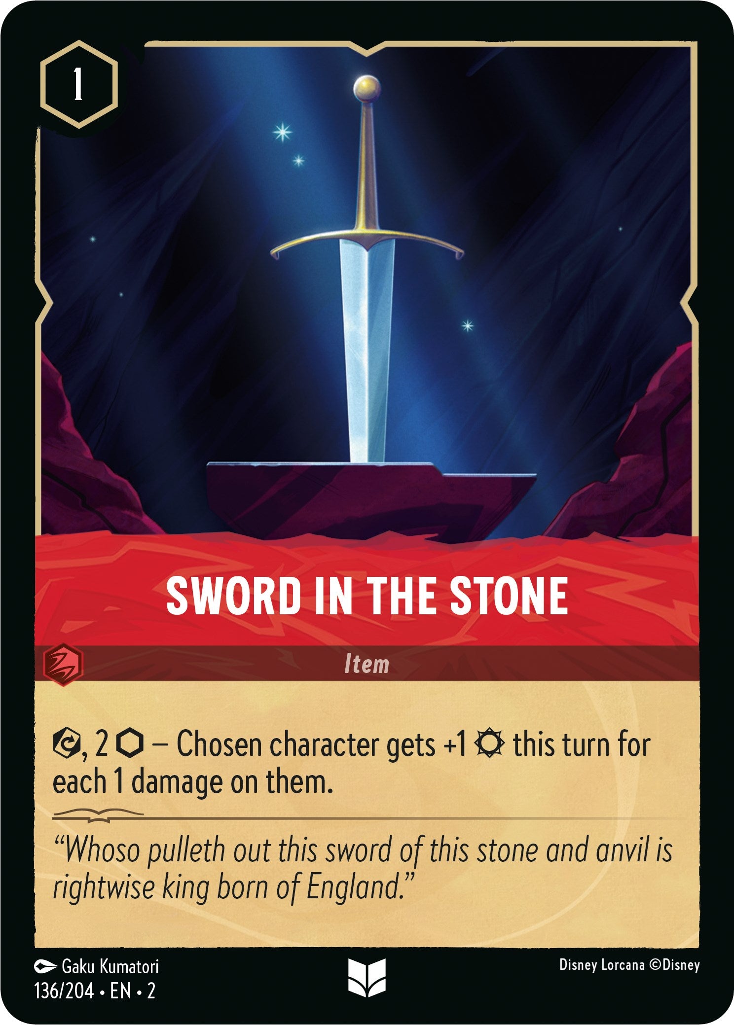 Sword in the Stone (136/204) [Rise of the Floodborn] | Shuffle n Cut Hobbies & Games
