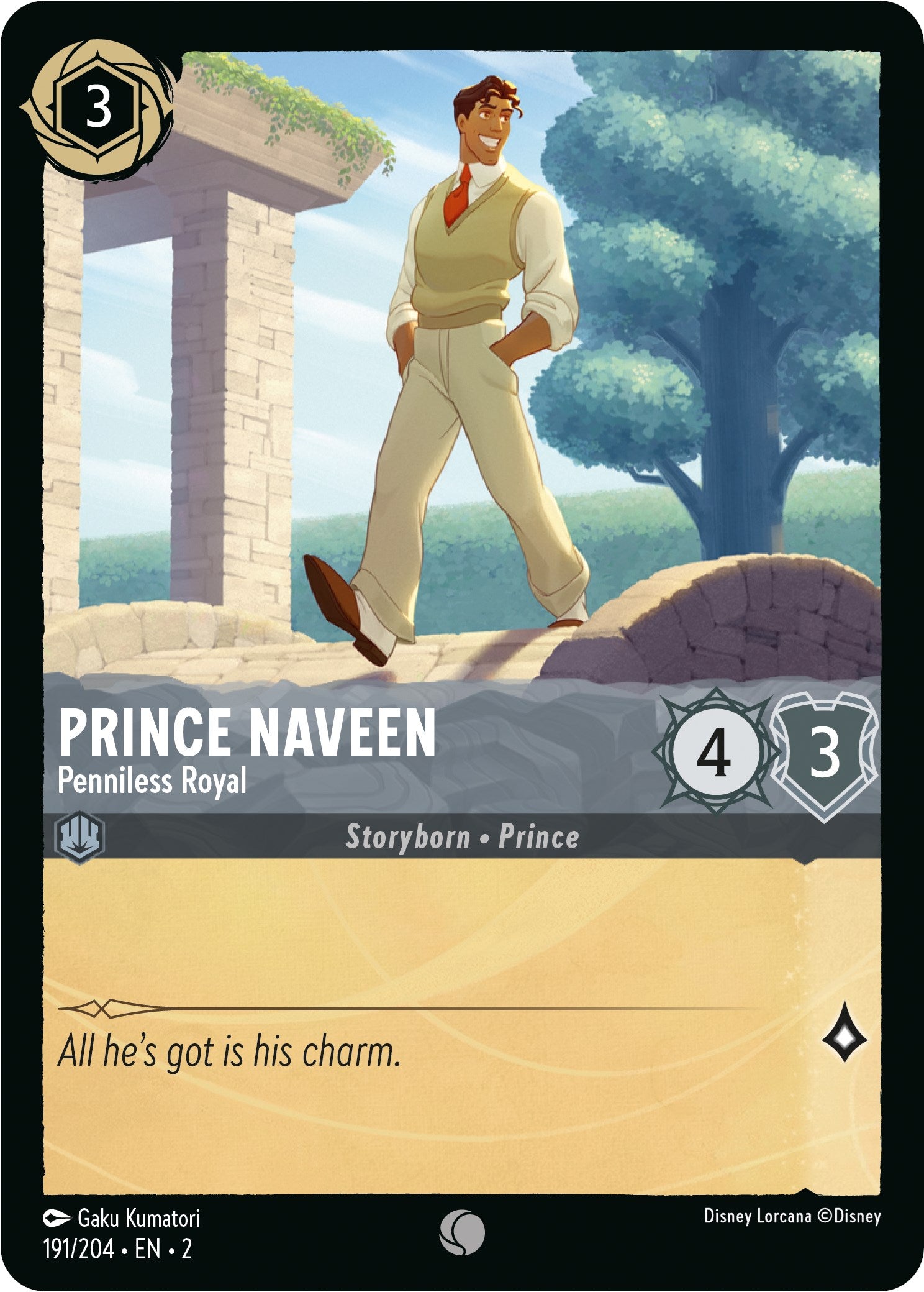Prince Naveen - Penniless Royal (191/204) [Rise of the Floodborn] | Shuffle n Cut Hobbies & Games