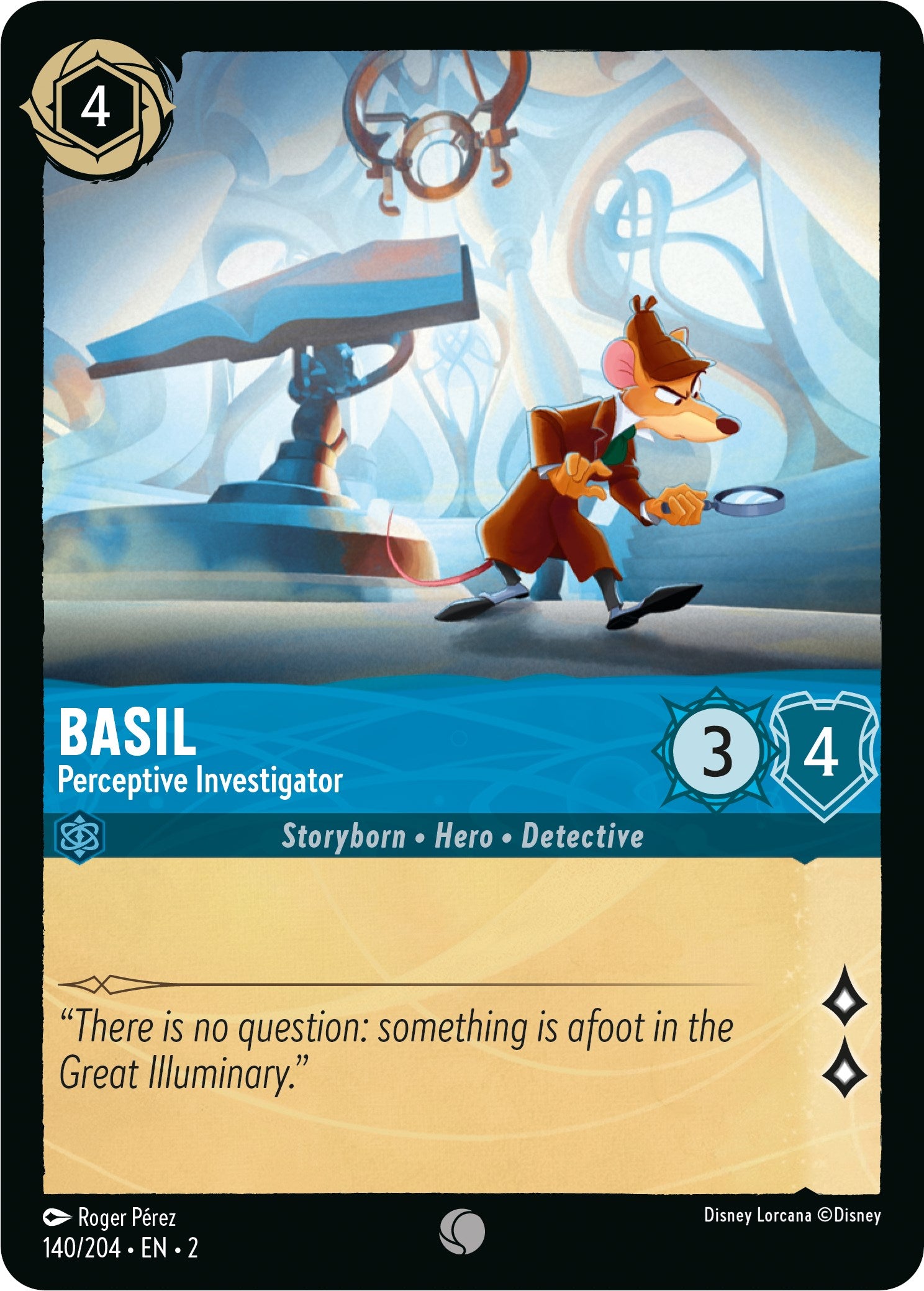 Basil - Perceptive Investigator (140/204) [Rise of the Floodborn] | Shuffle n Cut Hobbies & Games