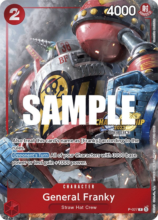General Franky (CS 2023 Event Pack) [One Piece Promotion Cards] | Shuffle n Cut Hobbies & Games