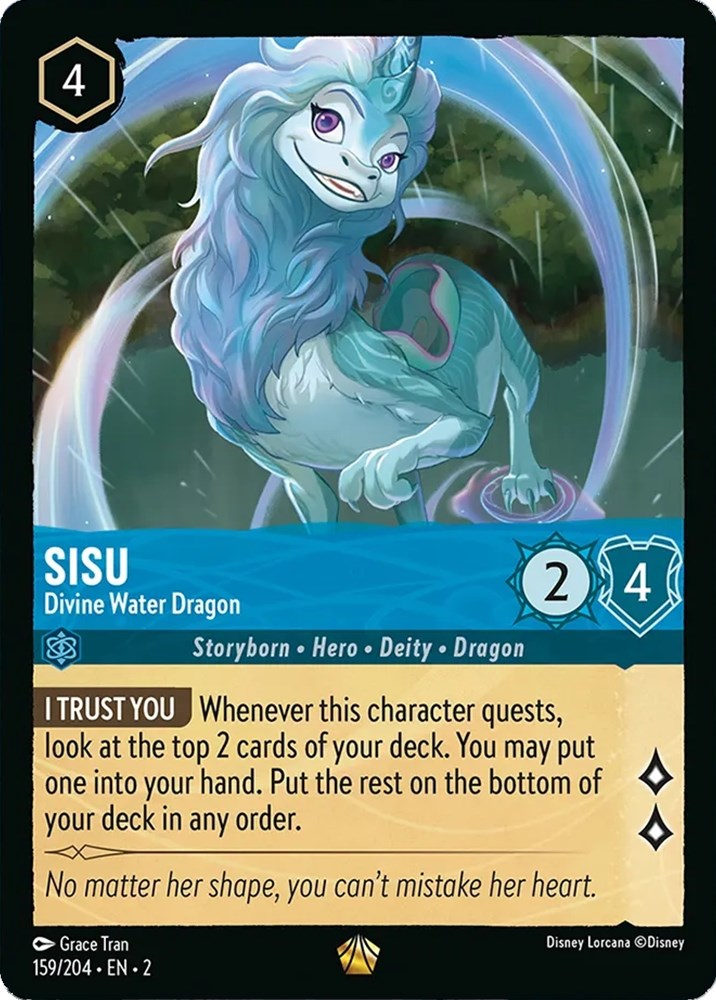 Sisu - Divine Water Dragon (159/204) [Rise of the Floodborn] | Shuffle n Cut Hobbies & Games
