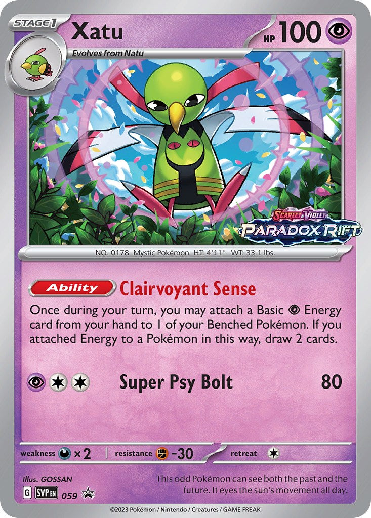 Xatu (059) [Scarlet & Violet: Black Star Promos] | Shuffle n Cut Hobbies & Games