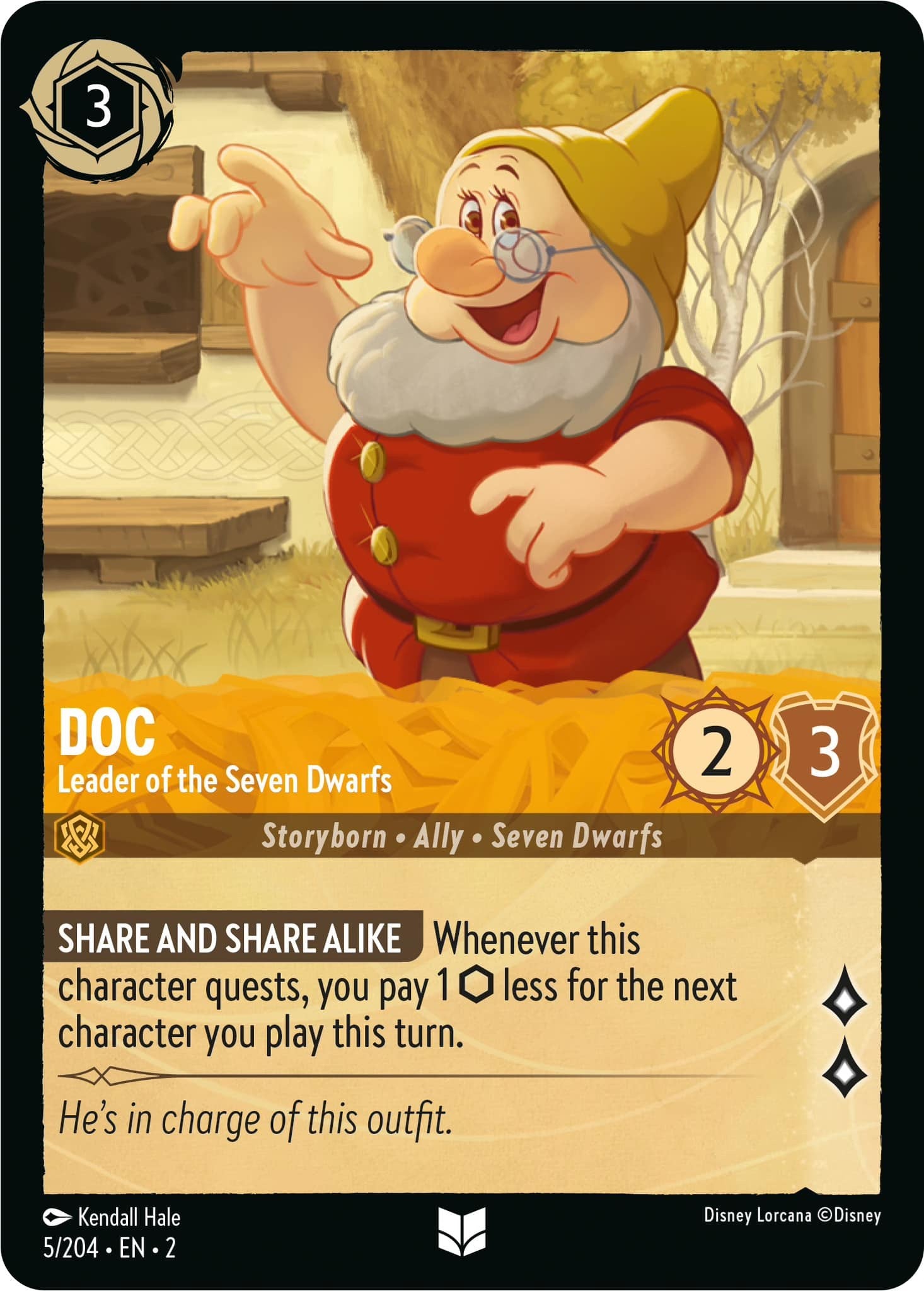 Doc - Leader of the Seven Dwarfs (5/204) [Rise of the Floodborn] | Shuffle n Cut Hobbies & Games