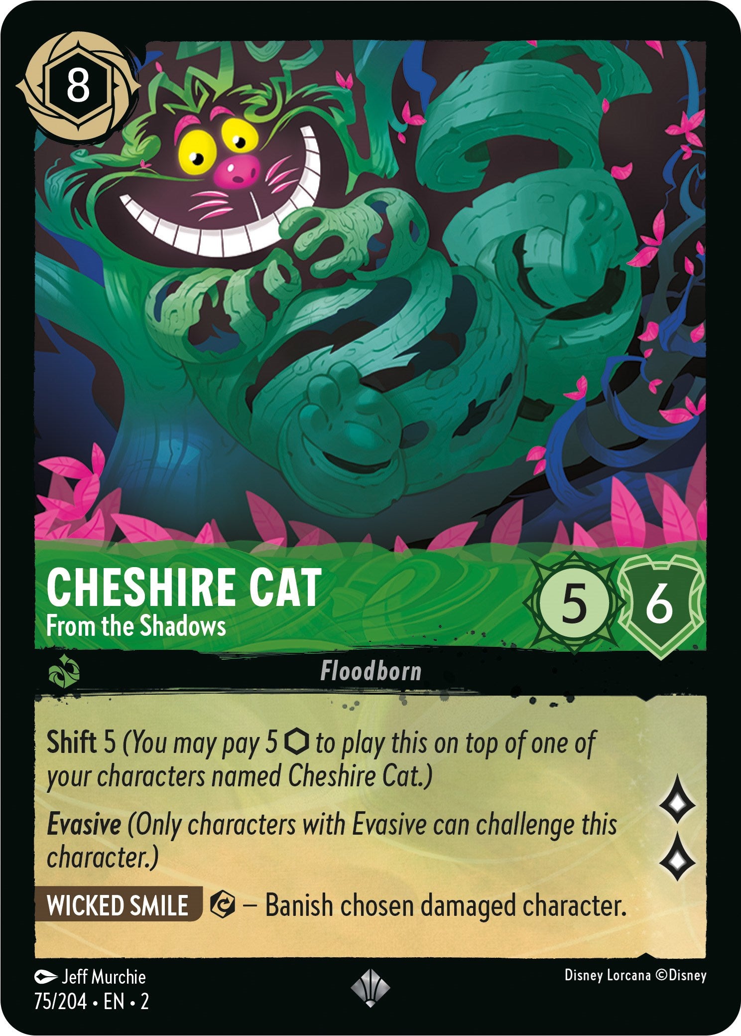 Cheshire Cat - From the Shadows (75/204) [Rise of the Floodborn] | Shuffle n Cut Hobbies & Games