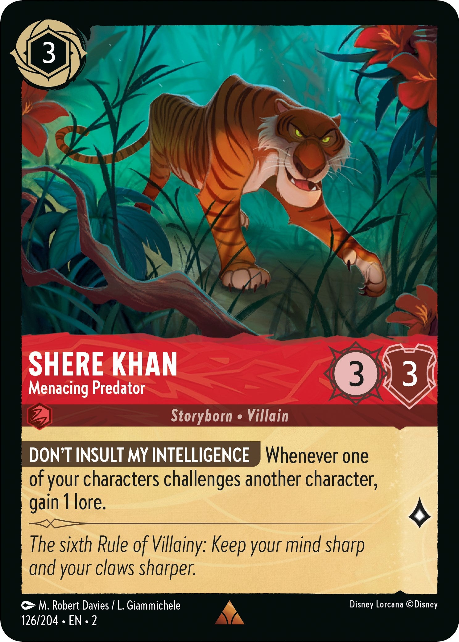 Shere Khan - Menacing Predator (126/204) [Rise of the Floodborn] | Shuffle n Cut Hobbies & Games