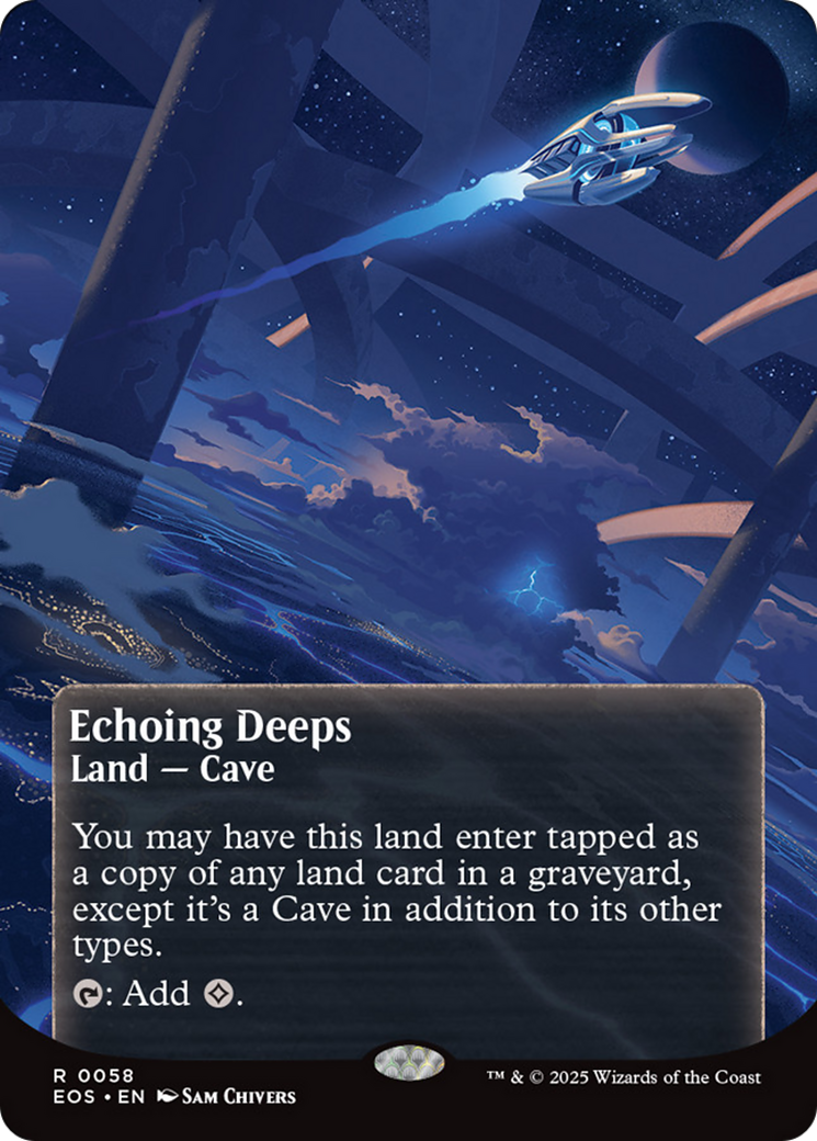 Echoing Deeps (0058) (Borderless) [Edge of Eternities: Stellar Sights] | Shuffle n Cut Hobbies & Games