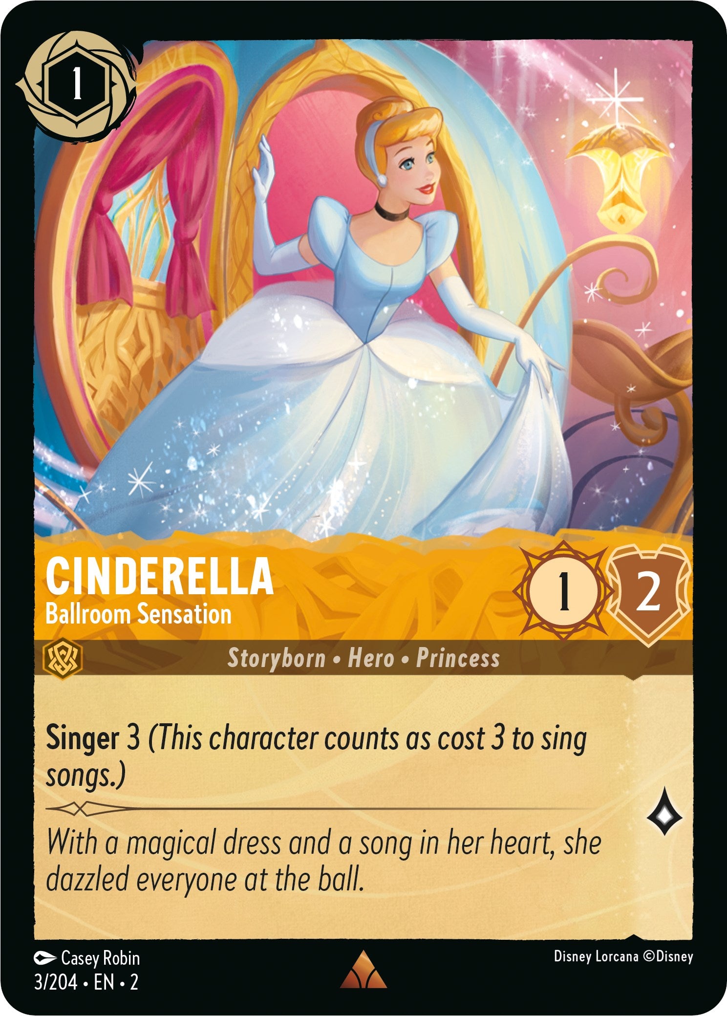 Cinderella - Ballroom Sensation (3/204) [Rise of the Floodborn] | Shuffle n Cut Hobbies & Games