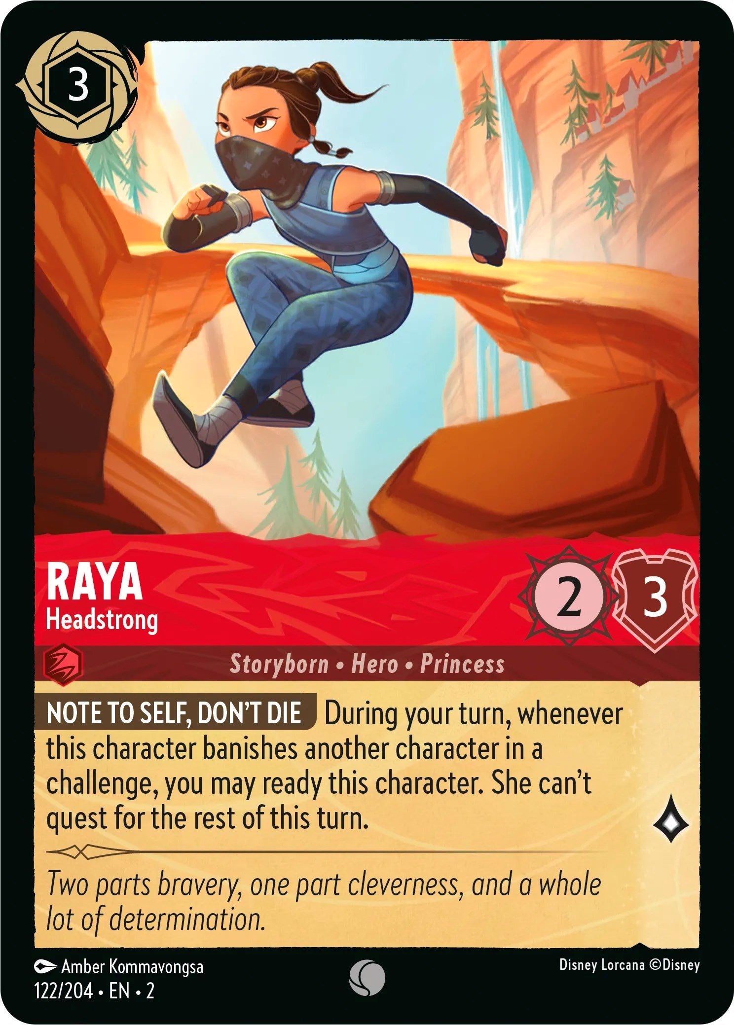 Raya - Headstrong (122/204) [Rise of the Floodborn] | Shuffle n Cut Hobbies & Games