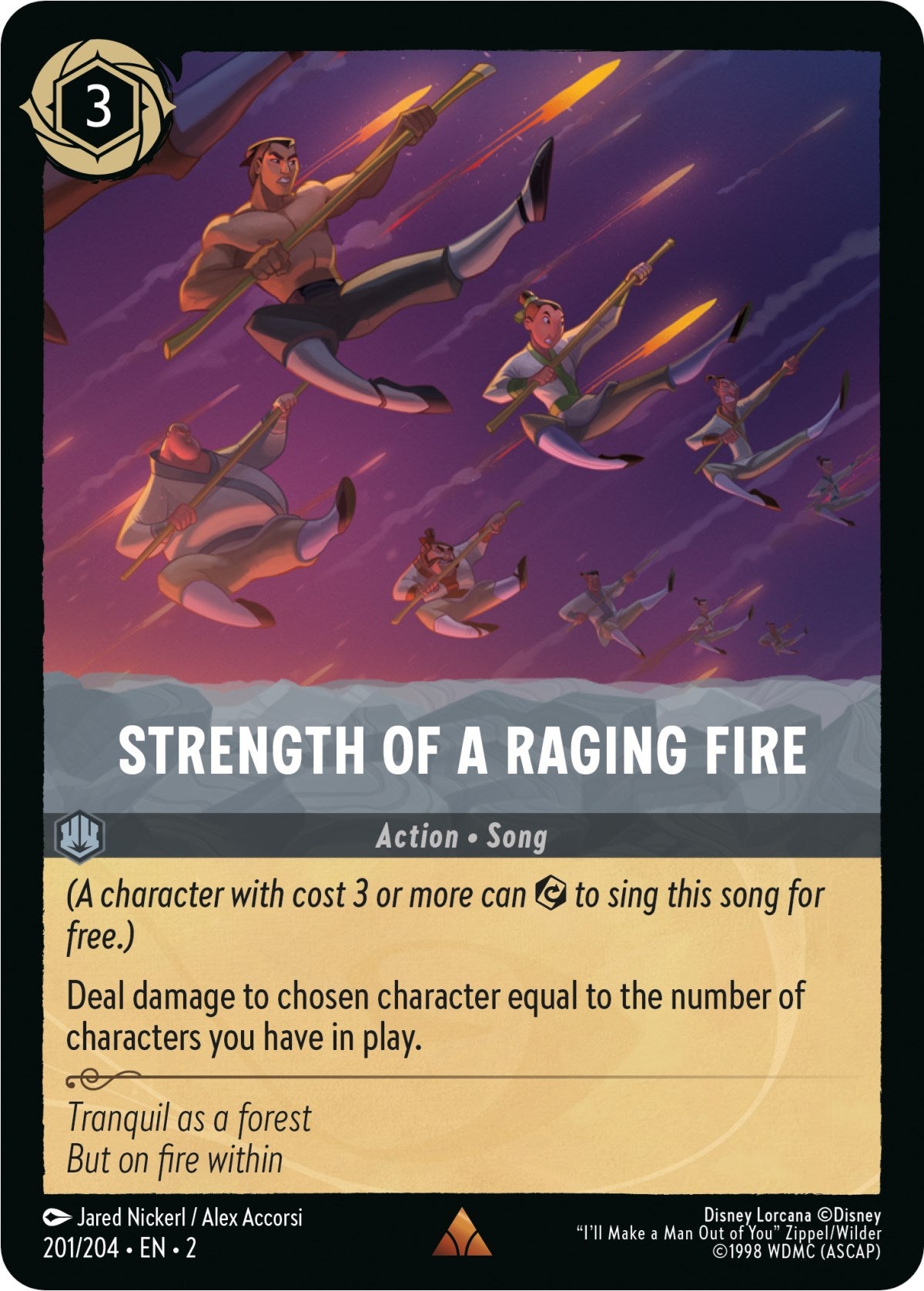 Strength of a Raging Fire (201/204) [Rise of the Floodborn] | Shuffle n Cut Hobbies & Games