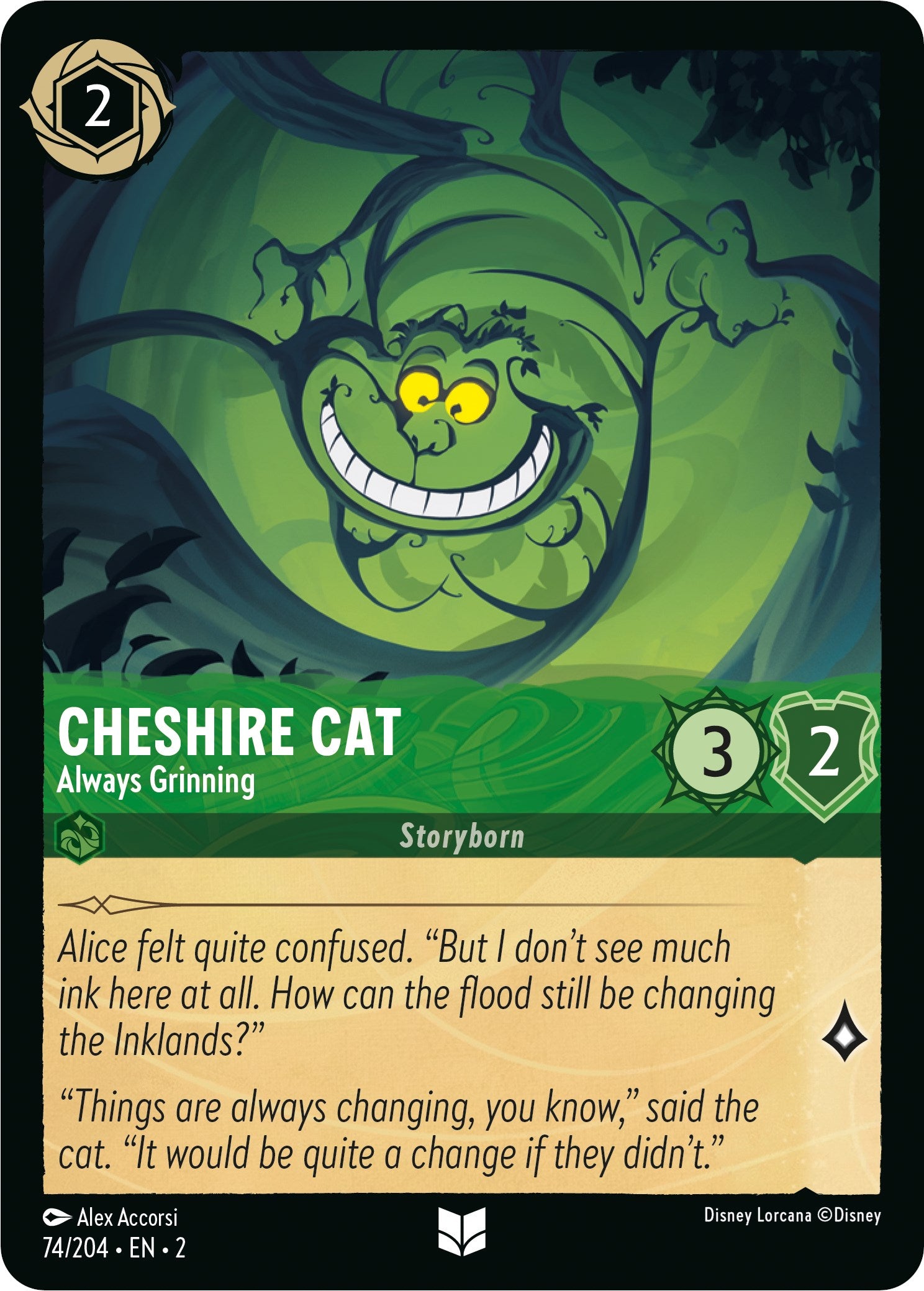 Cheshire Cat - Always Grinning (74/204) [Rise of the Floodborn] | Shuffle n Cut Hobbies & Games