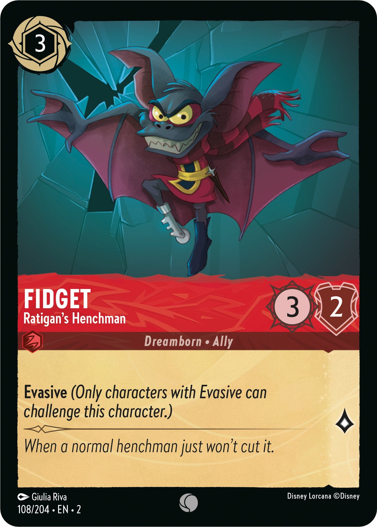 Fidget - Ratigan's Henchman (108/204) [Rise of the Floodborn] | Shuffle n Cut Hobbies & Games