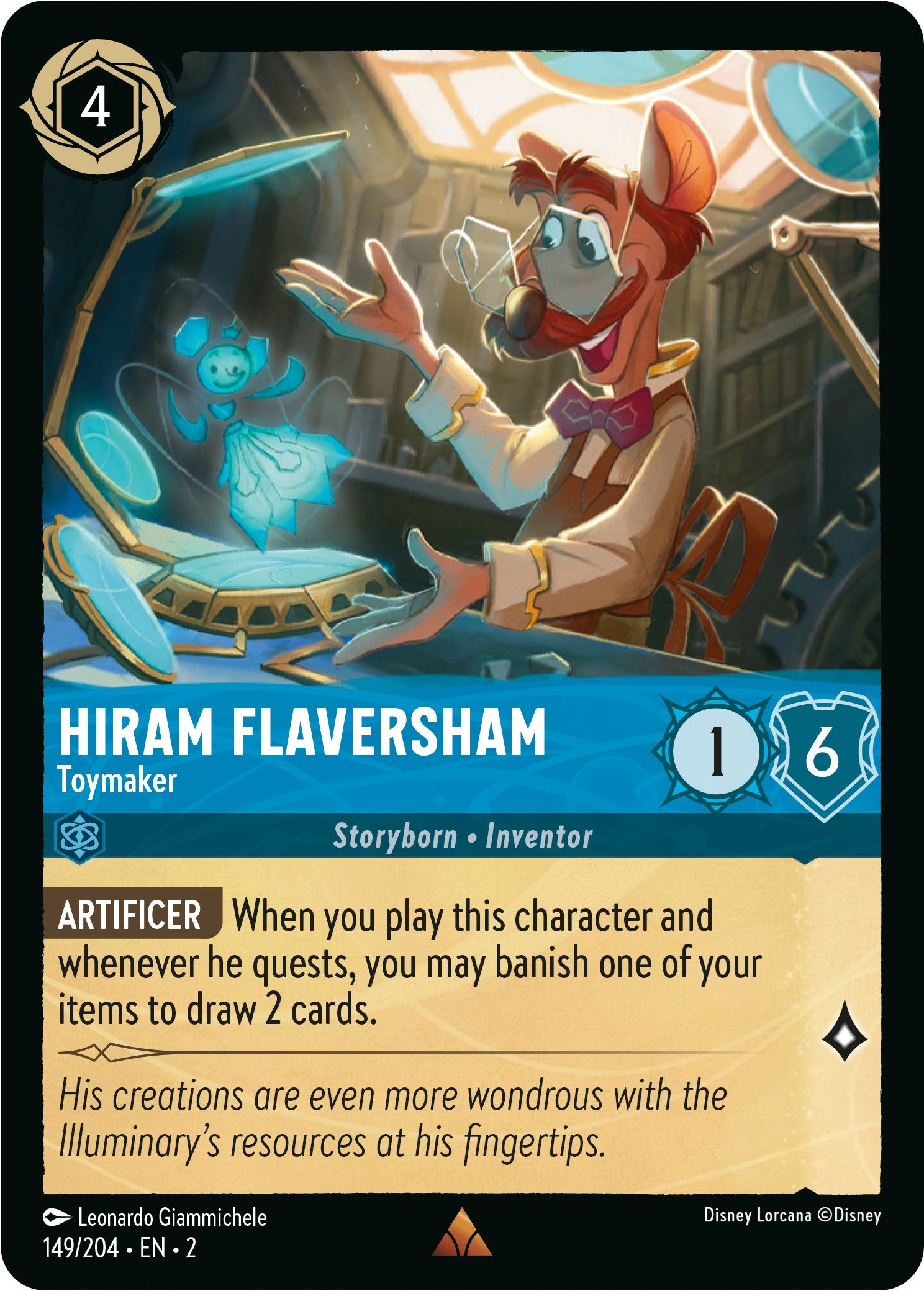 Hiram Flaversham - Toymaker (149/204) [Rise of the Floodborn] | Shuffle n Cut Hobbies & Games