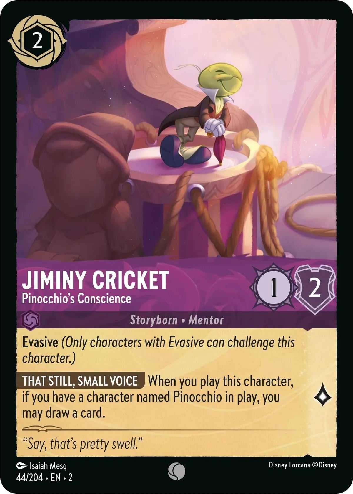 Jiminy Cricket - Pinocchio's Conscience (44/204) [Rise of the Floodborn] | Shuffle n Cut Hobbies & Games