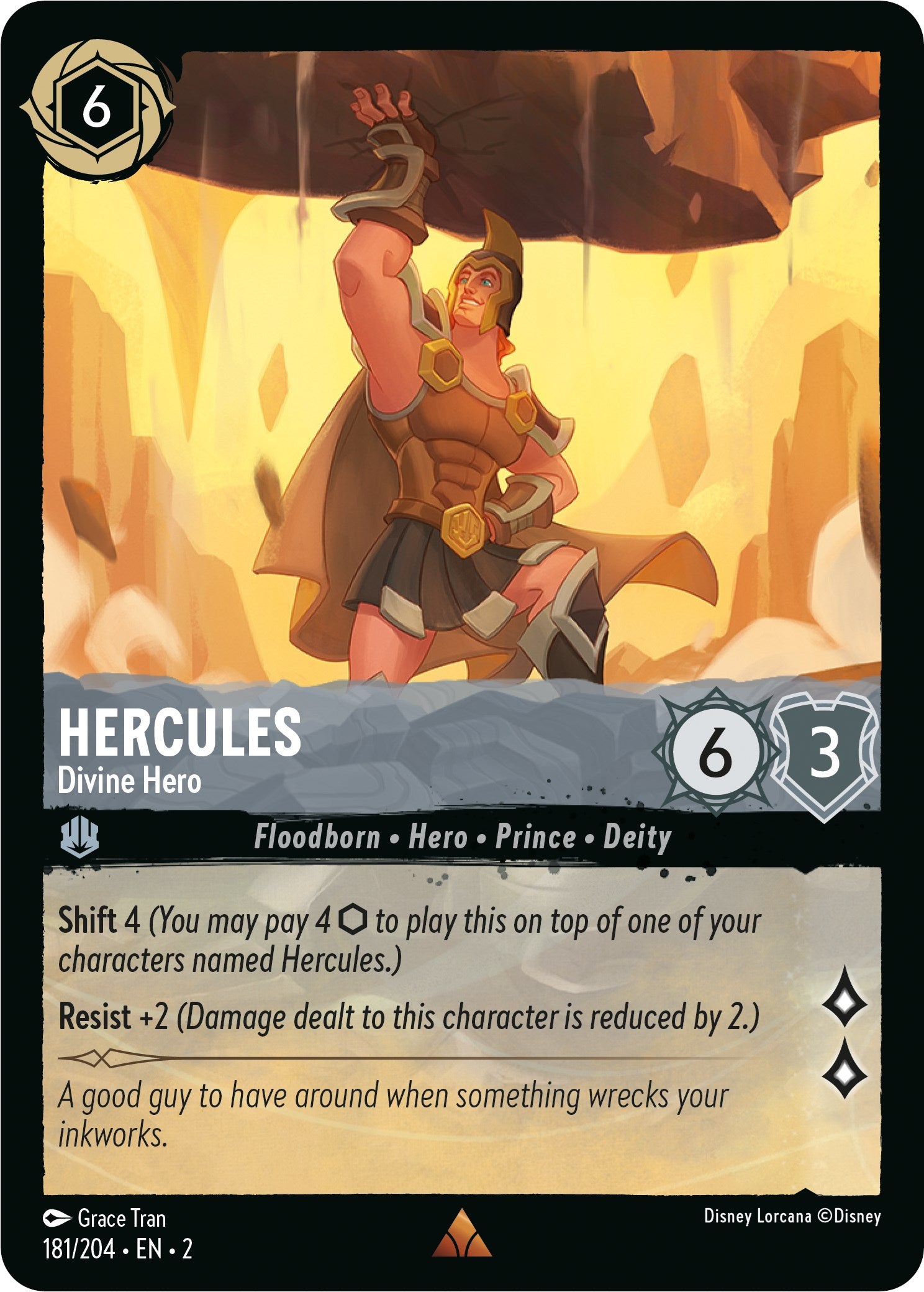 Hercules - Divine Hero (181/204) [Rise of the Floodborn] | Shuffle n Cut Hobbies & Games