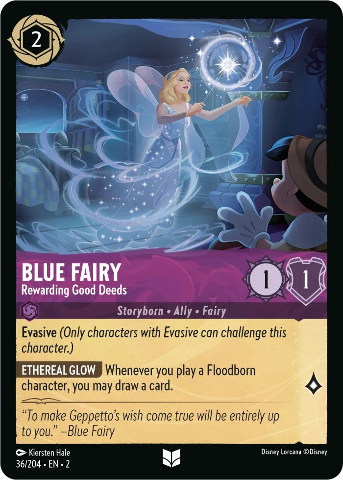 Blue Fairy - Rewarding Good Deeds (36/204) [Rise of the Floodborn] | Shuffle n Cut Hobbies & Games