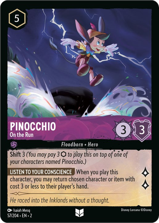 Pinocchio - On the Run (57/204) [Rise of the Floodborn] | Shuffle n Cut Hobbies & Games