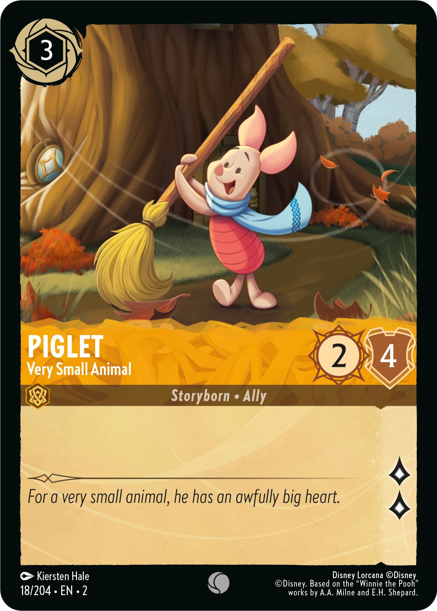 Piglet - Very Small Animal (18/204) [Rise of the Floodborn] | Shuffle n Cut Hobbies & Games