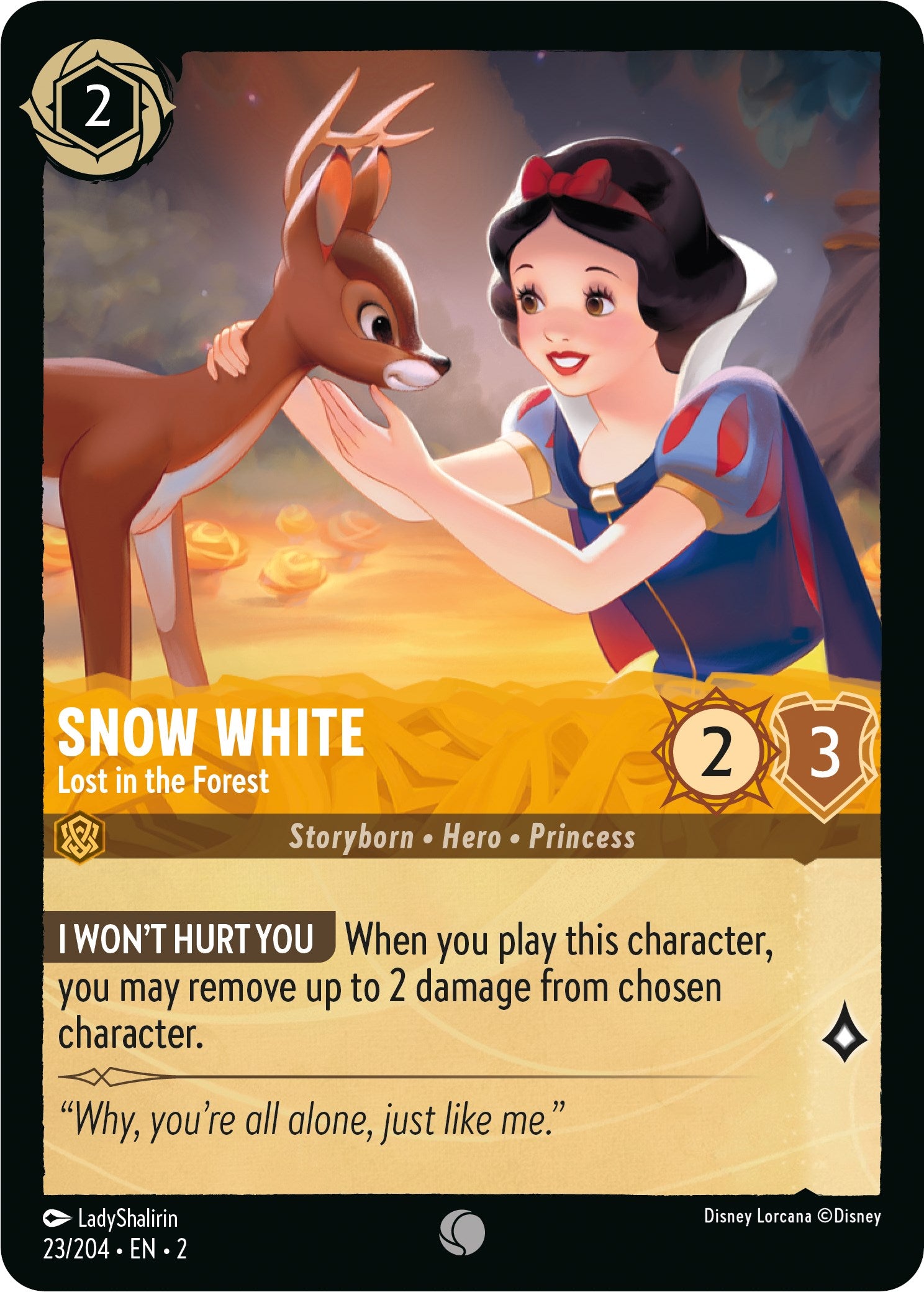 Snow White - Lost in the Forest (23/204) [Rise of the Floodborn] | Shuffle n Cut Hobbies & Games