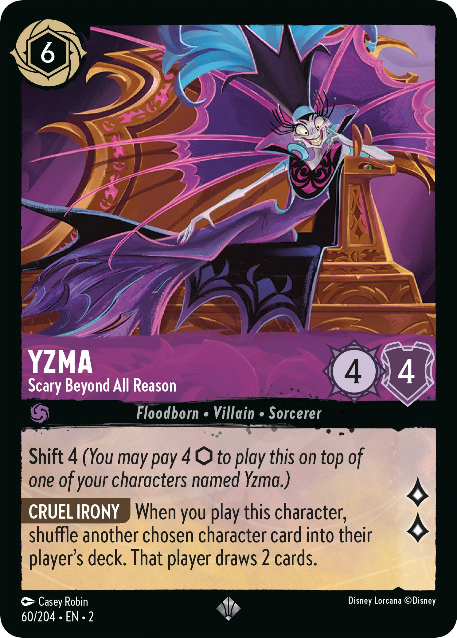 Yzma - Scary Beyond All Reason (60/204) [Rise of the Floodborn] | Shuffle n Cut Hobbies & Games