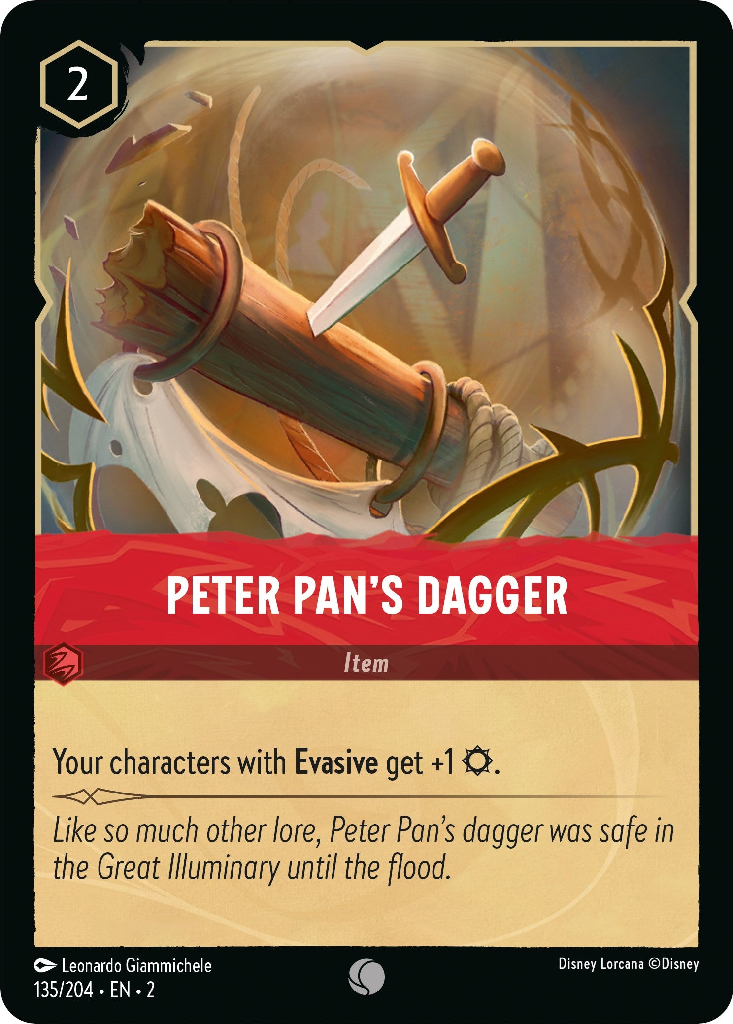 Peter Pan's Dagger (135/204) [Rise of the Floodborn] | Shuffle n Cut Hobbies & Games