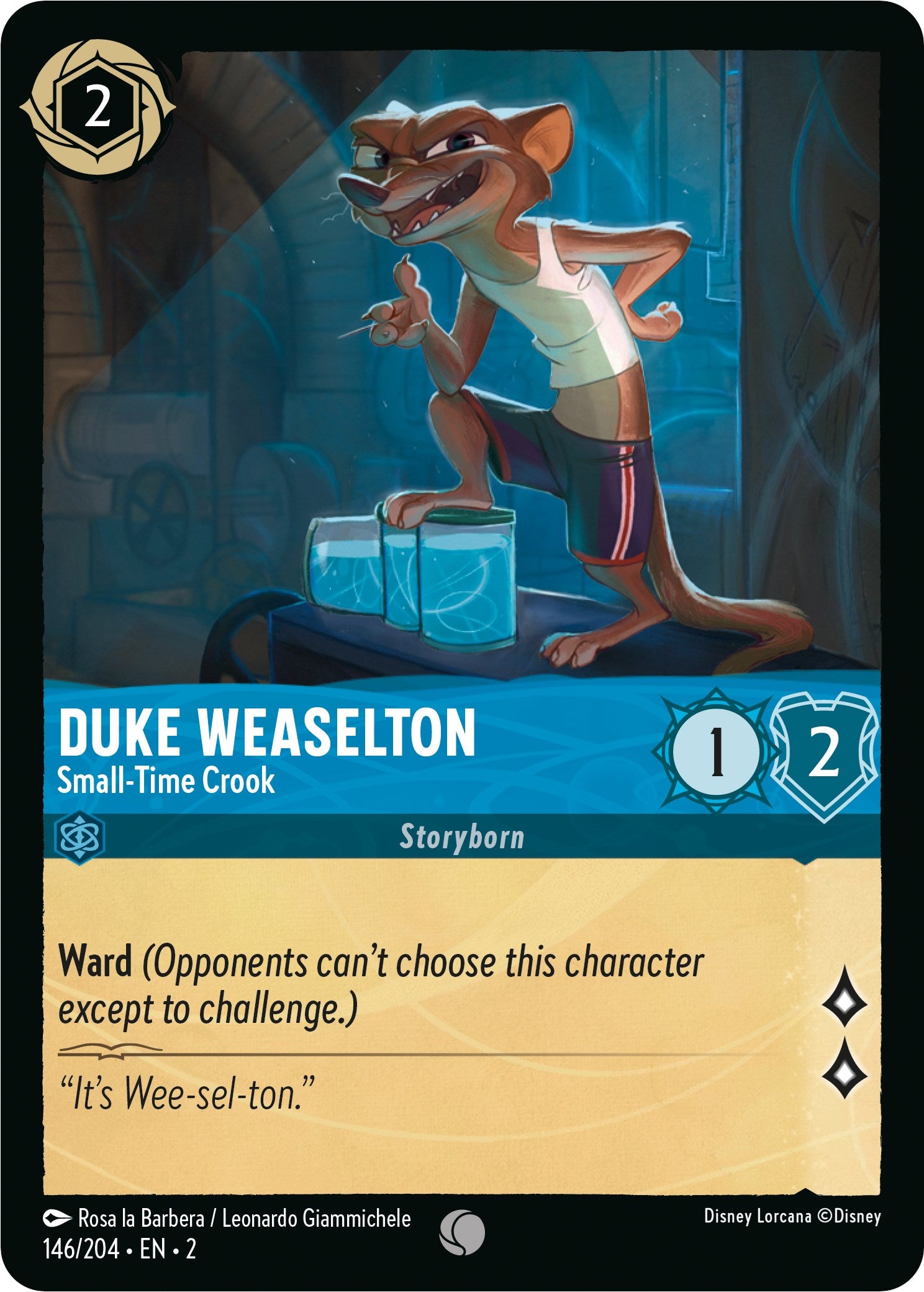 Duke Weaselton - Small-Time Crook (146/204) [Rise of the Floodborn] | Shuffle n Cut Hobbies & Games