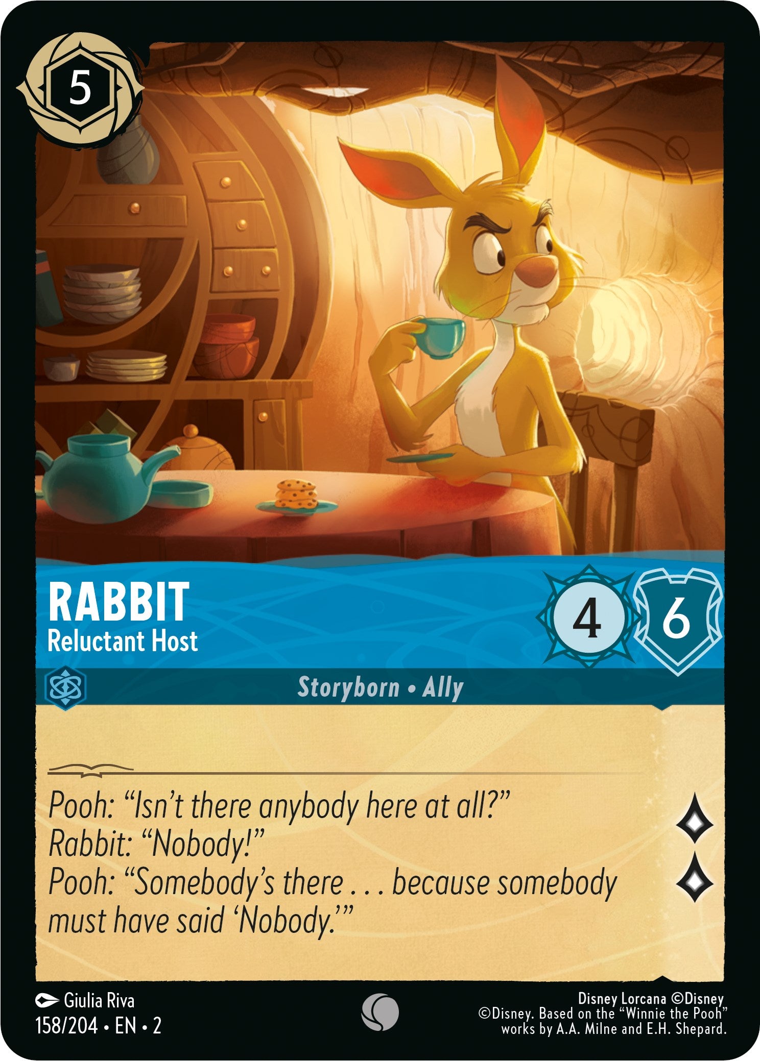 Rabbit - Reluctant Host (158/204) [Rise of the Floodborn] | Shuffle n Cut Hobbies & Games